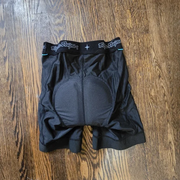 Troy Lee Designs Padded Cycling Chamois Liner Shorts Black Mens 28 Runs Small - Picture 8 of 8
